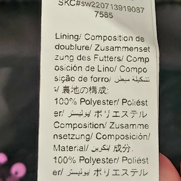 Shein BAE Open Front Contrast Fuzzy Sequin Coat. XL. NWOT - Picture 9 of 10